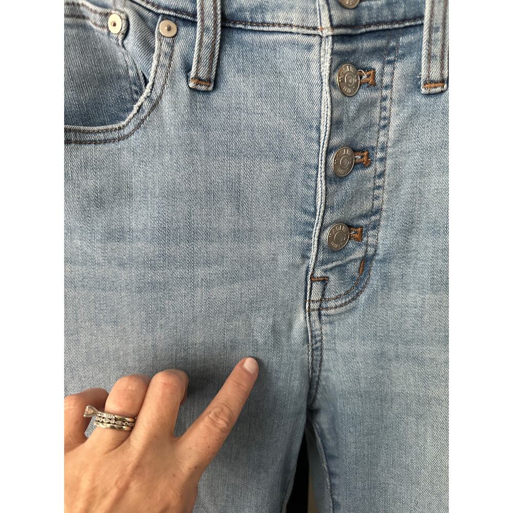 Madewell Cali Denim Boot Cut Jean Button Fly Size 28 - Picture 4 of 8